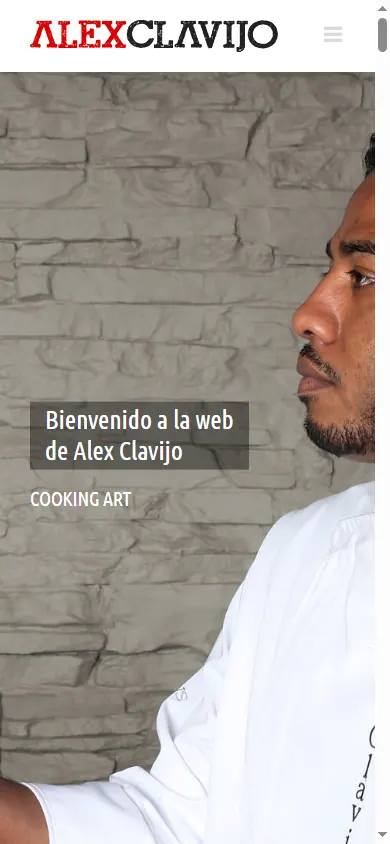 Versión móvil de la web de Alex Clavijo, Sant Cugat del Vallès