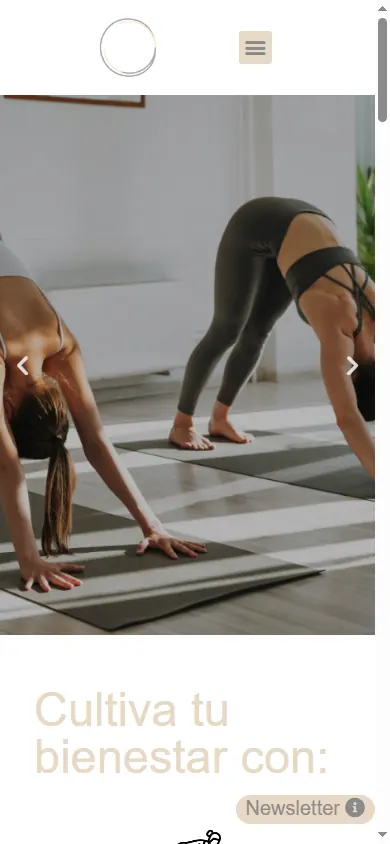 Versió mòbil de la web de Yoga Studio Barberà, Barberà del Vallès