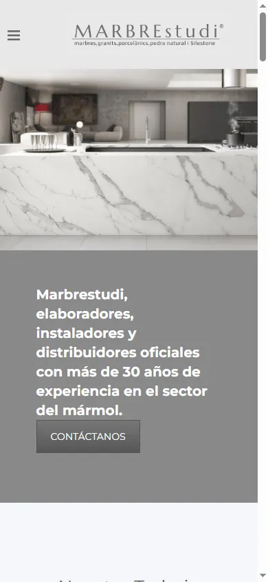 Versió mòbil de la web de Marbrestudi, Argentona