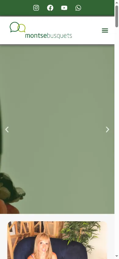 Versió mòbil de la web de Montse Busquets, Barcelona